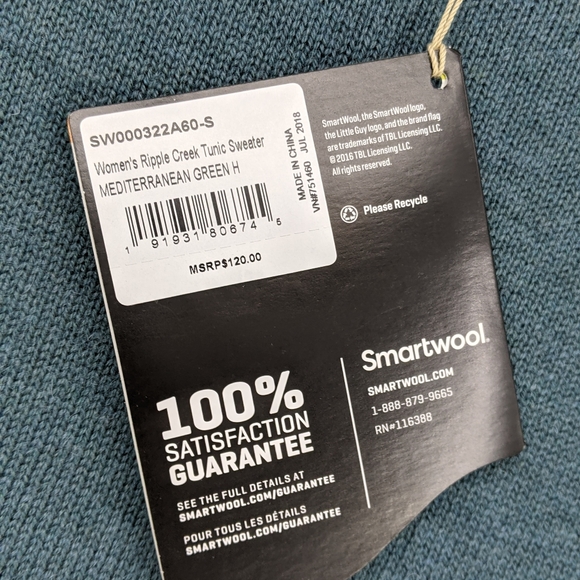 NEW SmartWool Ripple Creek Tunic Sweater Lifestyle Knit Merino Wool Blend S - Picture 5 of 10